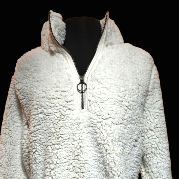 COZY SHERPA size XL  super soft pullover with pockets - Picture 1 of 11